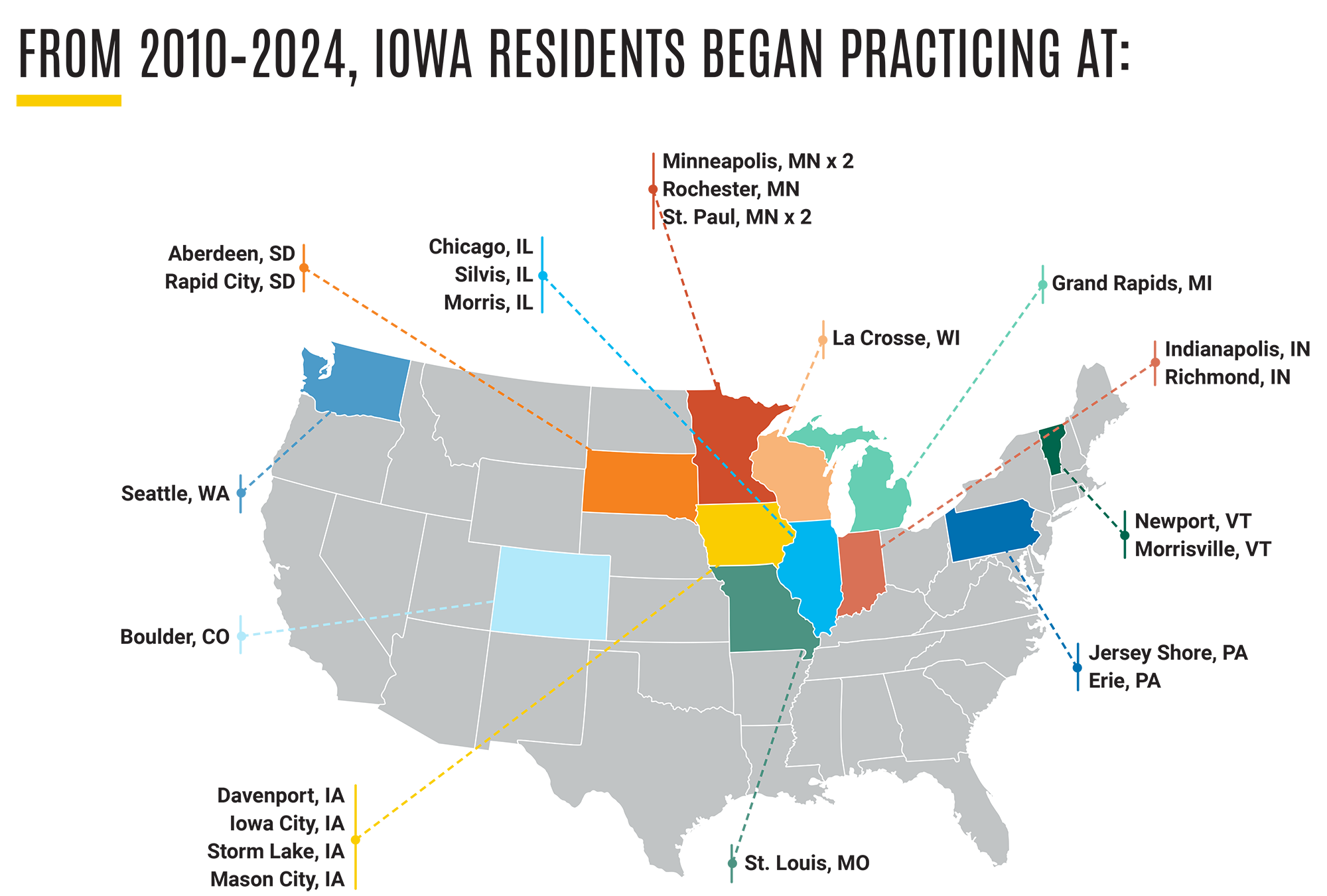 General Surgery Resident Map