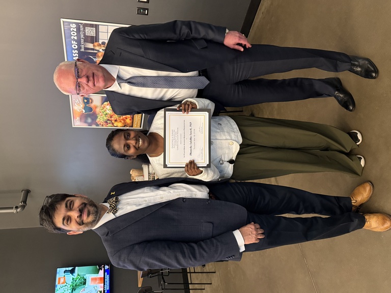 Dhanisha Sulekha Suresh, PhD – PostDoc Researcher, Dudeja Lab - Winner of Basic Science Category - Surgical Research Day 2026 