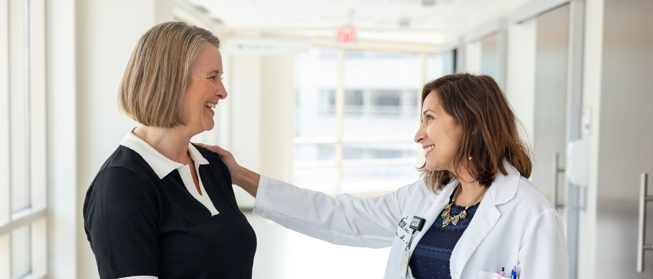 Dr. Lizarraga helps a patient navigate cancer